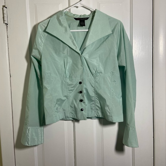 Vintage Focus by Shani Mint Green Reflective Lightweight Shirt.m - Picture 6 of 11